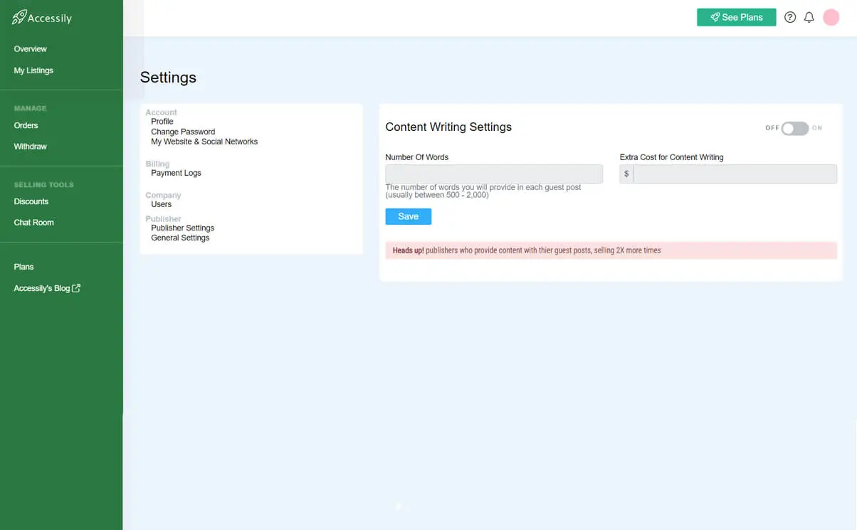 accessily Functionality 4